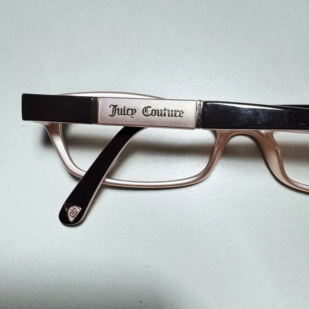 Juicy Couture Berkin ERN 135 Black Rose Gold Eyeglasses Frames Queen Everything